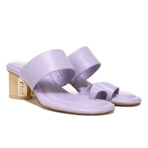NWT Sarto Goldie Lilac Heels